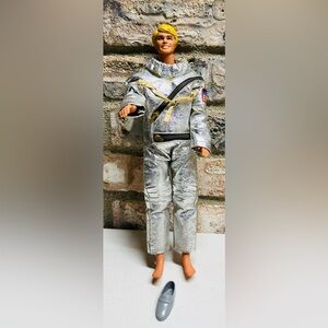 Vintage 1968 Ken Doll In VTG 1964 GI Joe Astronaut Suit- 1st Version 3 Zippers!